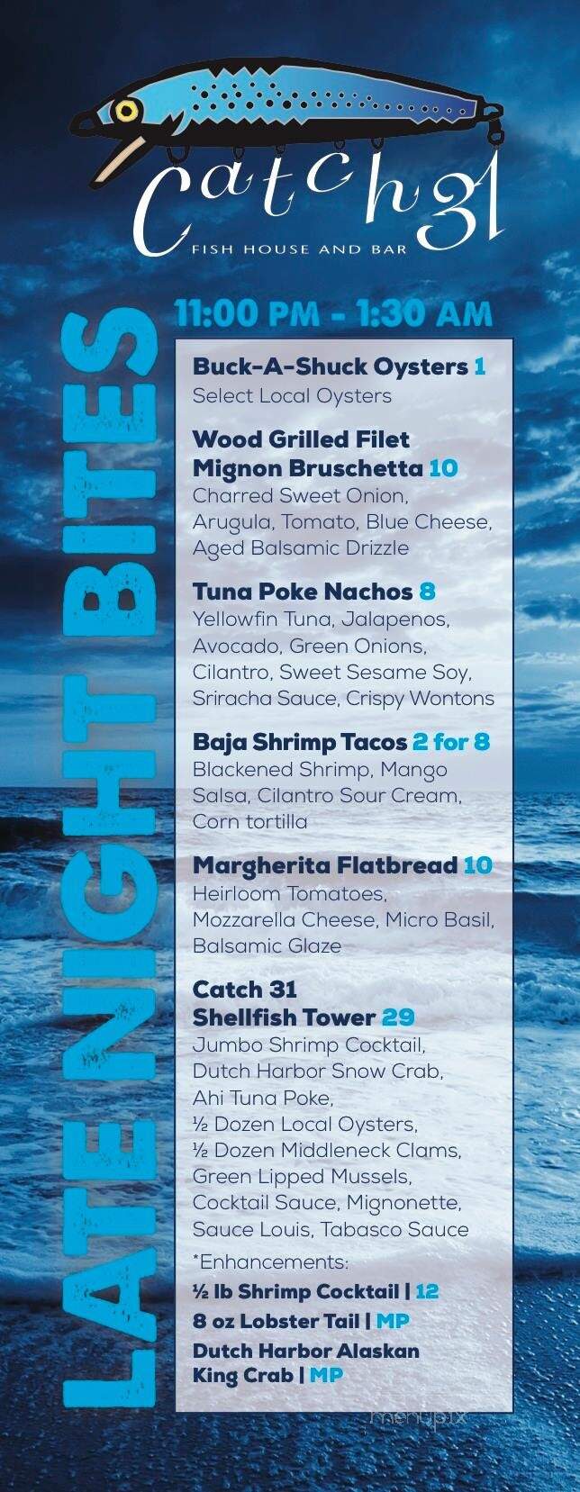 Catch 31 - Virginia Beach, VA menu_pic