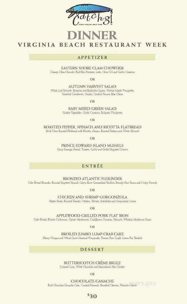 Catch 31 - Virginia Beach, VA menu_pic