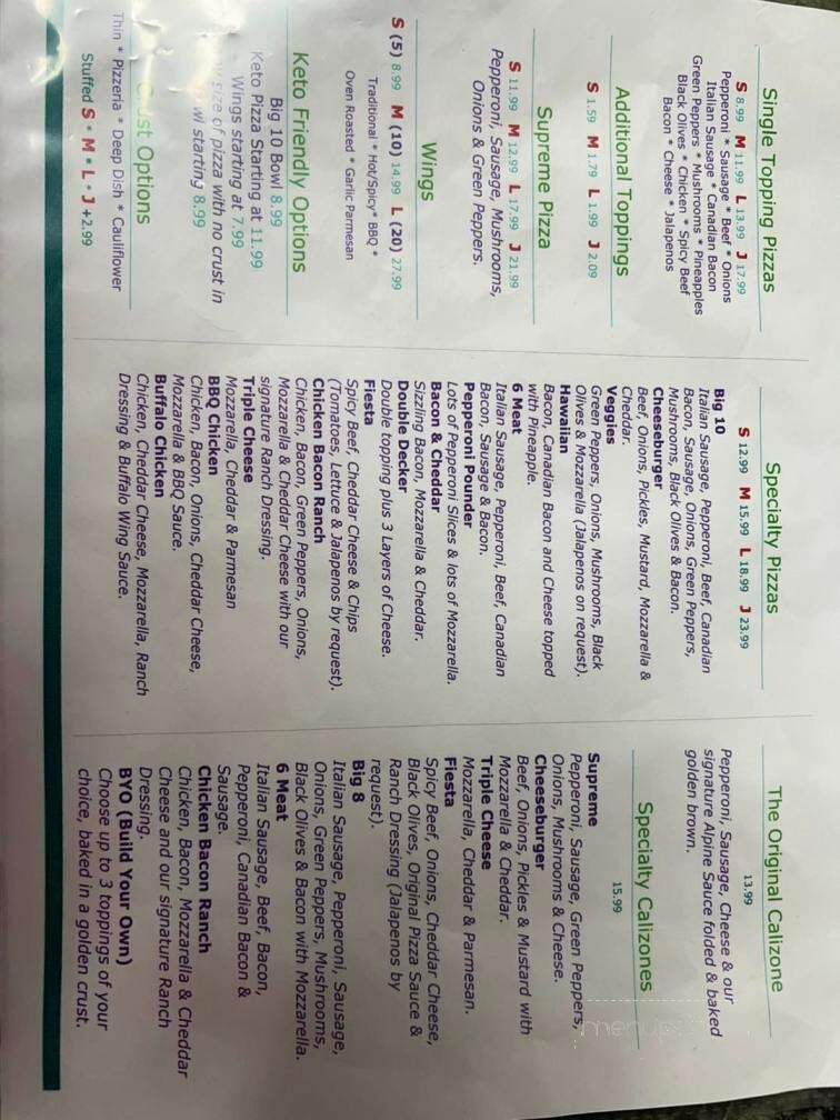 Simple Simon's Pizza - Hatfield, AR menu_pic
