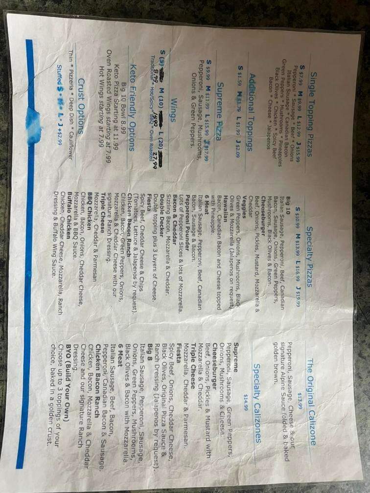 Simple Simon's Pizza - Hatfield, AR menu_pic
