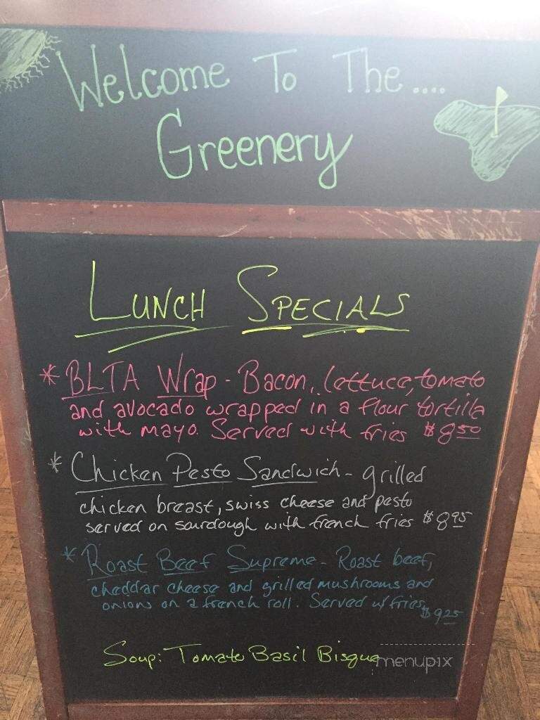 Greenery Restaurant - Walnut Creek, CA menu_pic