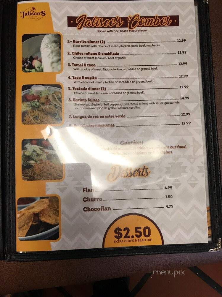 Jalisco's Restaurant - Brentwood, CA menu_pic