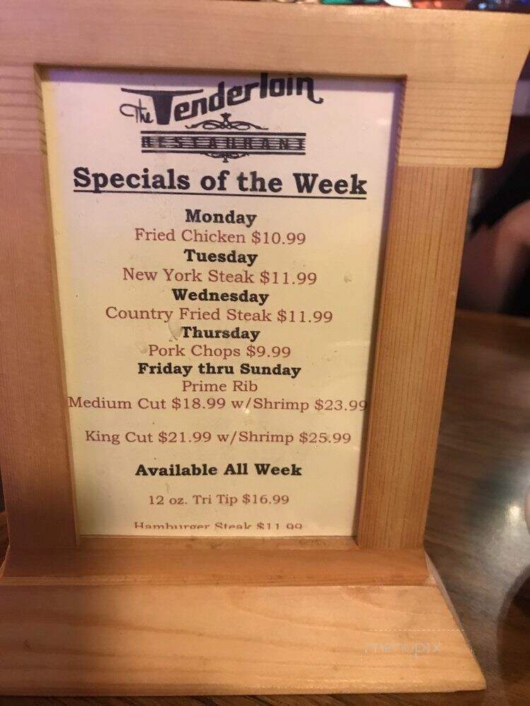 Tenderloin - La Verne, CA menu_pic