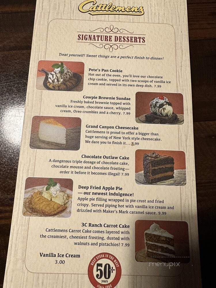 Cattlemen's Restaurant - Dixon, CA menu_pic