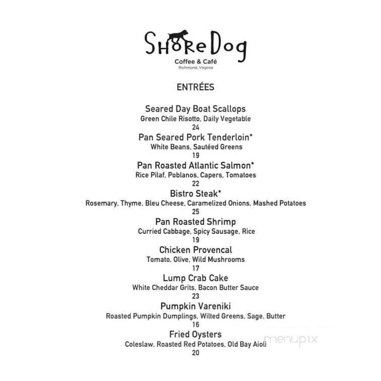 ShoreDog Cafe - Richmond, VA menu_pic