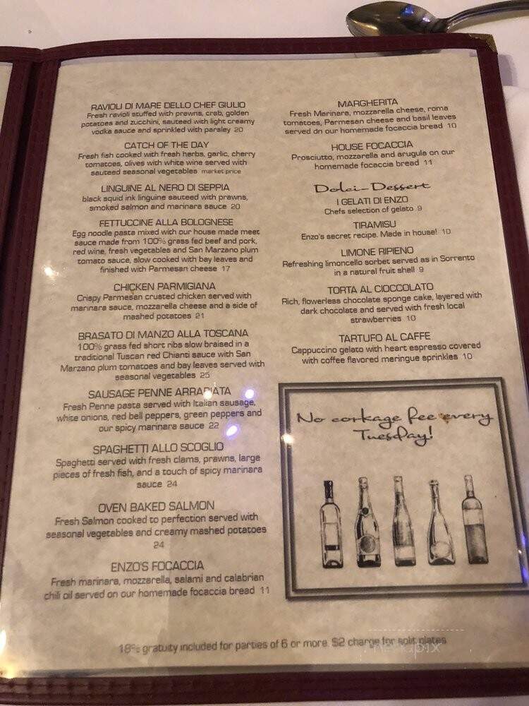 Enzo's Italian Restaurant - Cupertino, CA