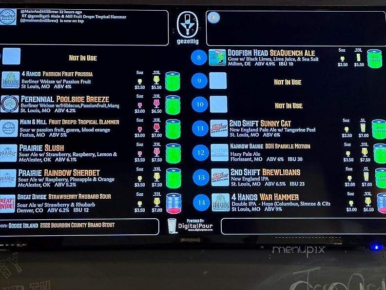 Gezellig - St. Louis, MO menu_pic