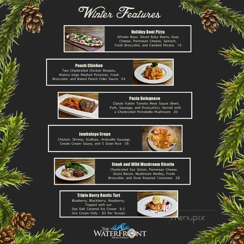 Water's Edge Grille - Arnolds Park, IA menu_pic