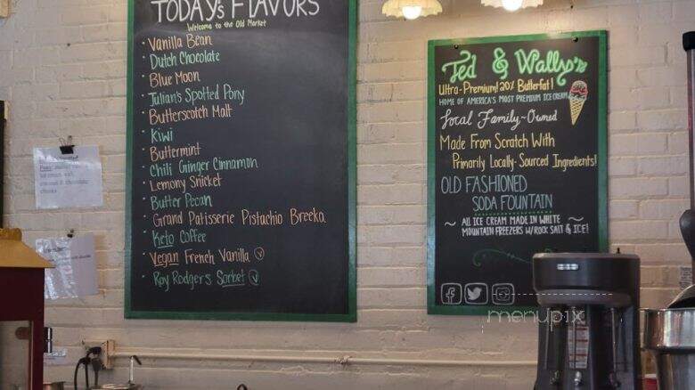 Ted and Wally's Ice Cream - Omaha, NE menu_pic
