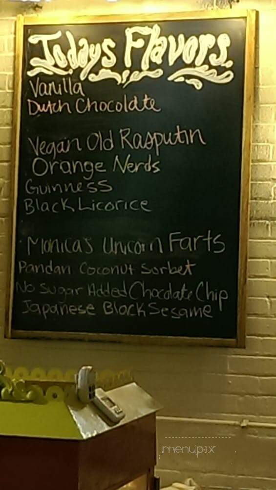 Ted and Wally's Ice Cream - Omaha, NE menu_pic