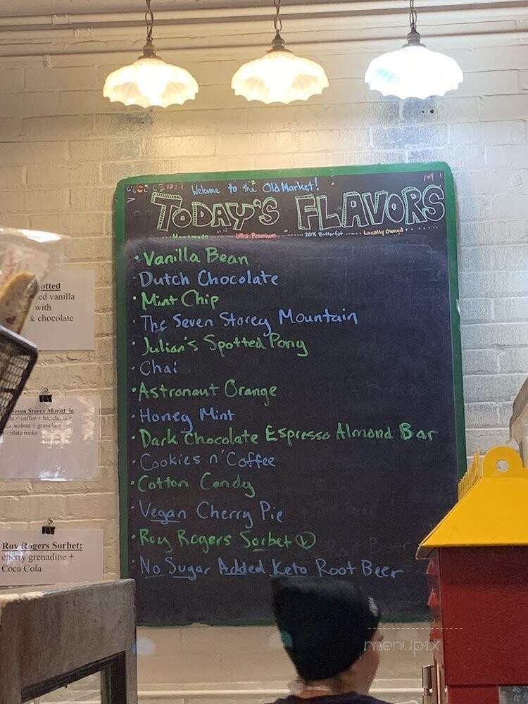 Ted and Wally's Ice Cream - Omaha, NE menu_pic