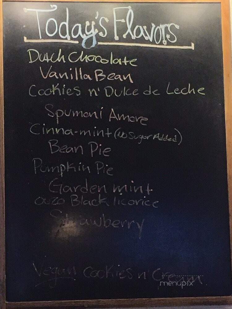 Ted and Wally's Ice Cream - Omaha, NE menu_pic