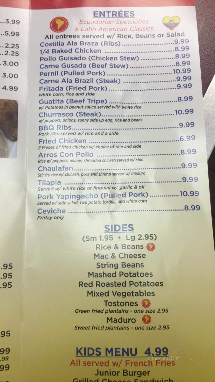 Charito's kitchen - Mount Holly, NJ menu_pic