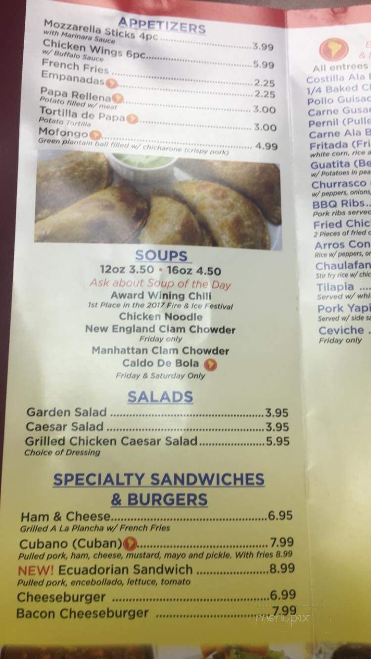 Charito's kitchen - Mount Holly, NJ menu_pic