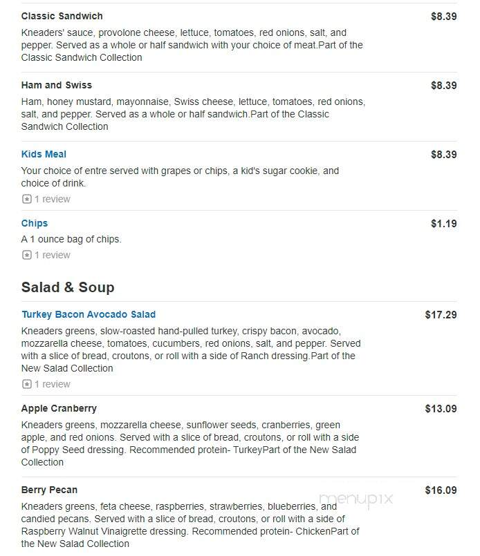 Kneaders Bakery & Cafe - Ammon, ID menu_pic