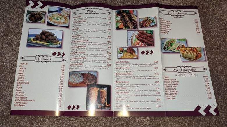 Taza Grill - East Lyme, CT menu_pic