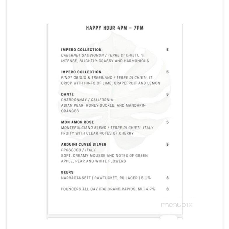 Wine Garden - Fort Lauderdale, FL menu_pic