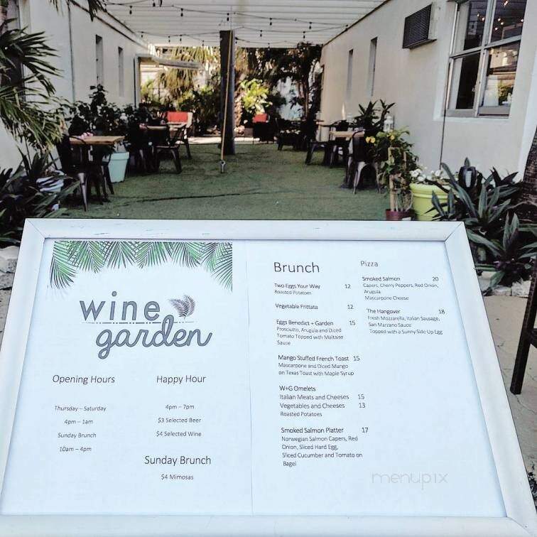 Wine Garden - Fort Lauderdale, FL menu_pic
