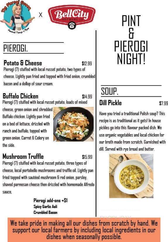 Bell City Brewing - Brantford, ON menu_pic