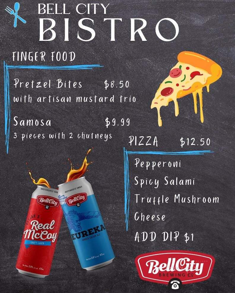 Bell City Brewing - Brantford, ON menu_pic
