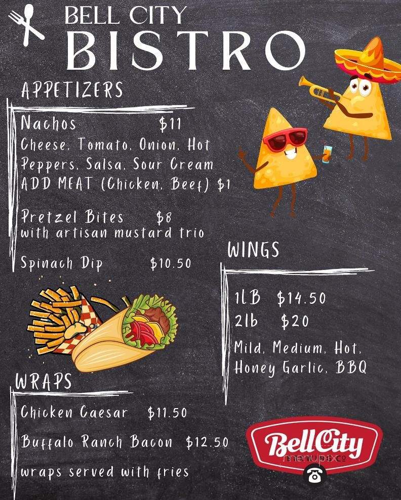 Bell City Brewing - Brantford, ON menu_pic
