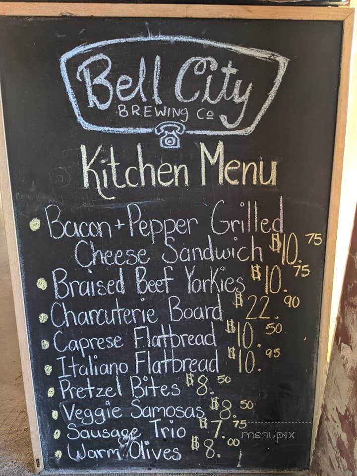 Bell City Brewing - Brantford, ON menu_pic