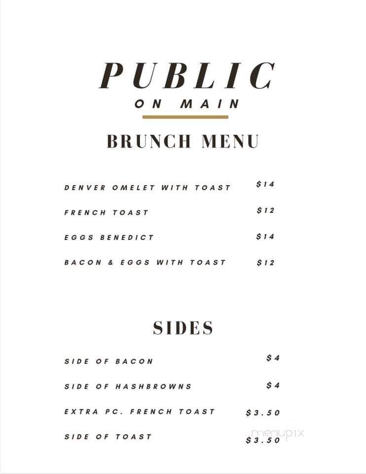 Kettle Valley Public On Main Bar and Grill - Kelowna, BC menu_pic