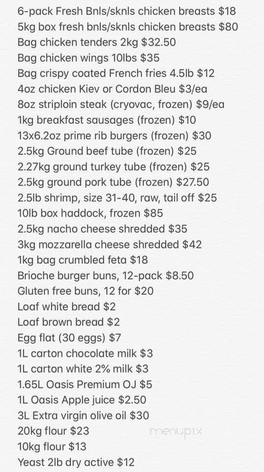 Broadway's Rockland - Clarence-Rockland, ON menu_pic