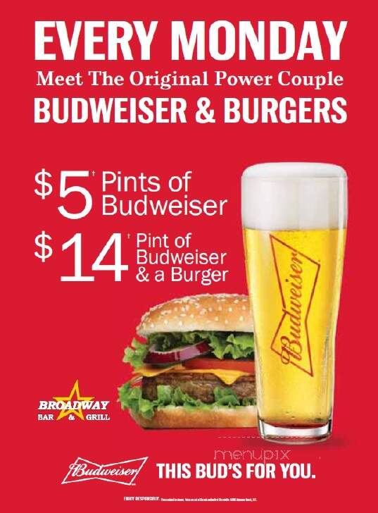 Broadway's Rockland - Clarence-Rockland, ON menu_pic