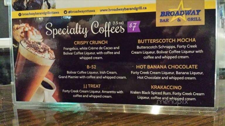 Broadway's Rockland - Clarence-Rockland, ON menu_pic