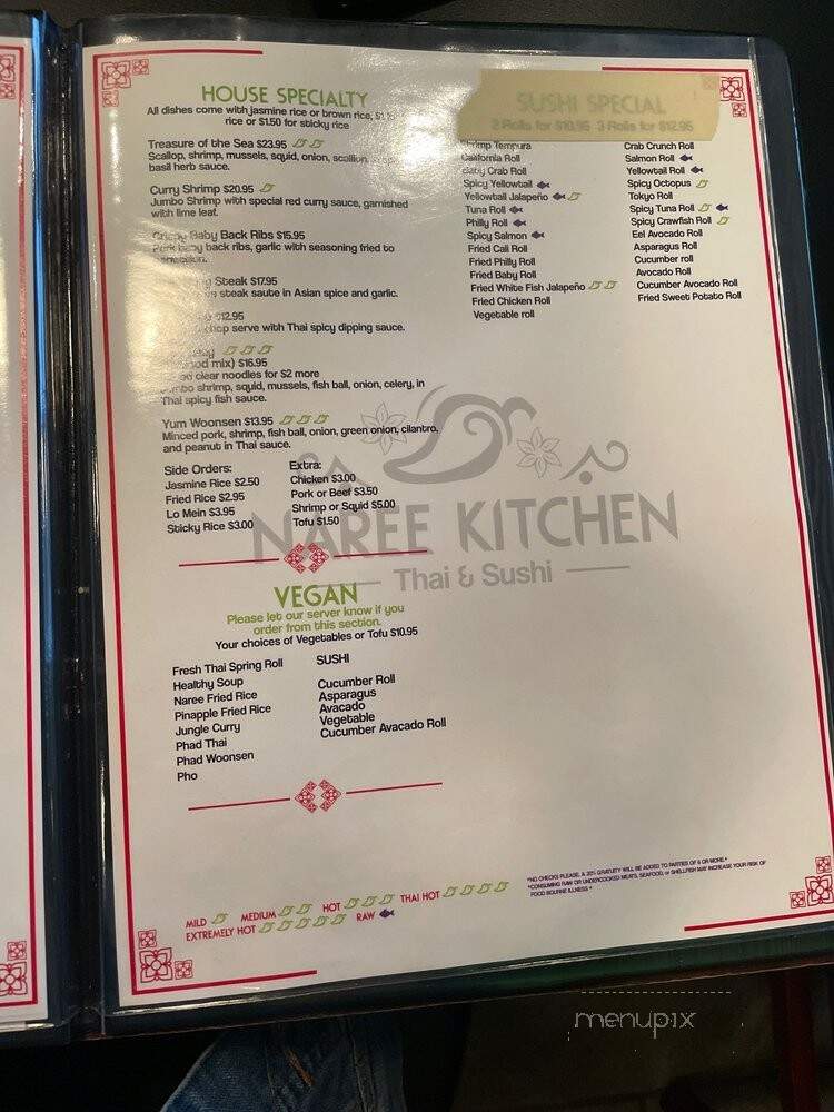 Naree Kitchen - Kansas City, KS menu_pic