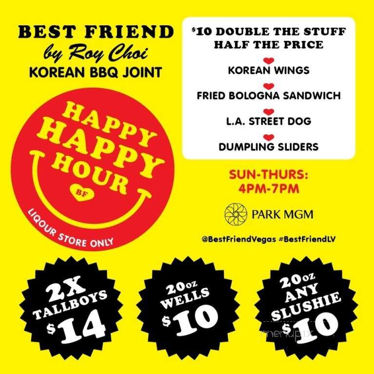 Best Friend by Roy Choi - Las Vegas, NV menu_pic