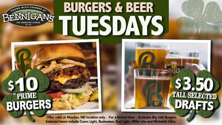 Bennigan's - Mandan, ND menu_pic