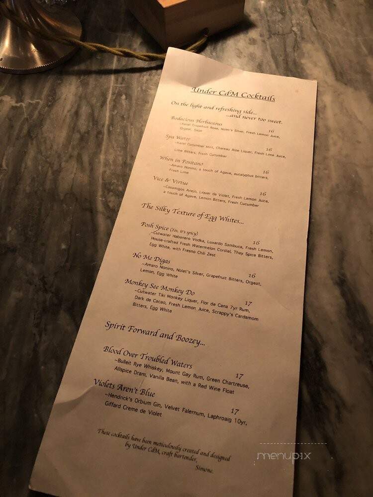 CDM Restaurant - Corona Del Mar, CA menu_pic