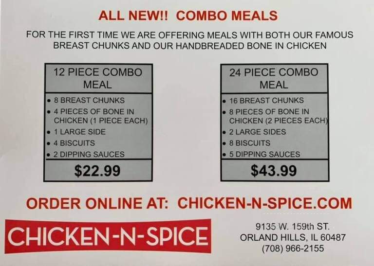 Chicken-N-Spice - Orland Hills, IL menu_pic