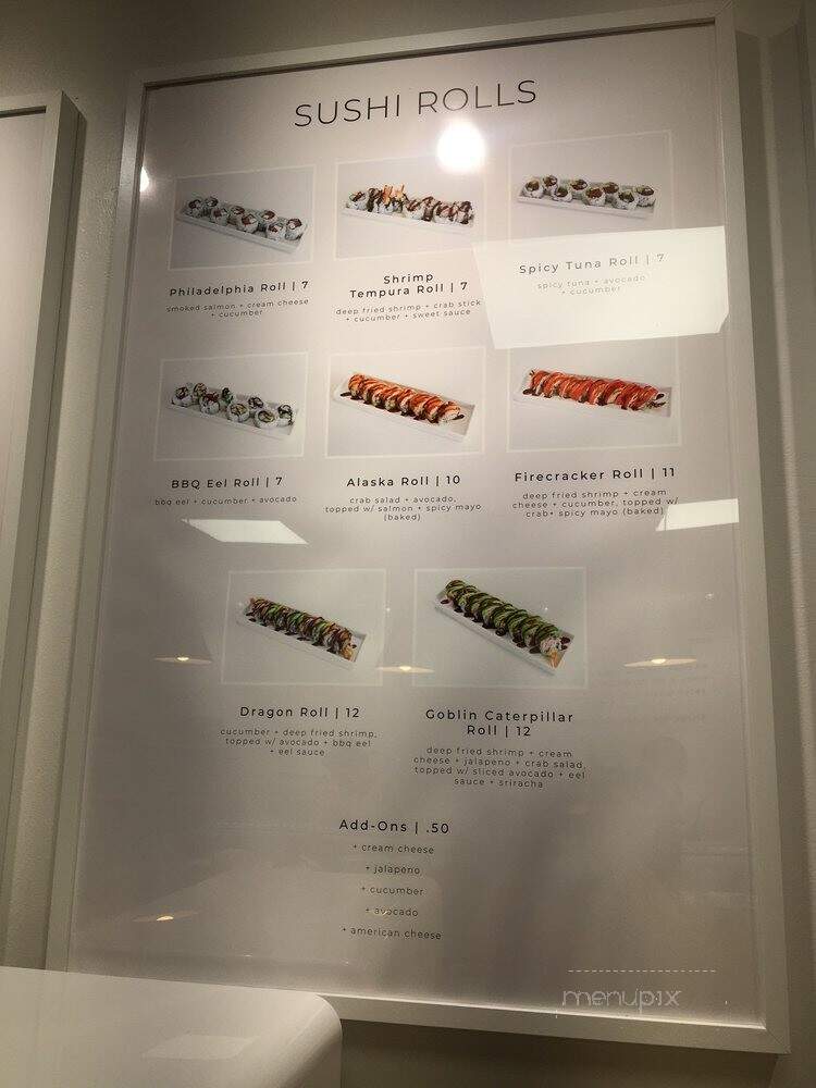 Goblin Sushi Bar - Clinton Township, MI menu_pic