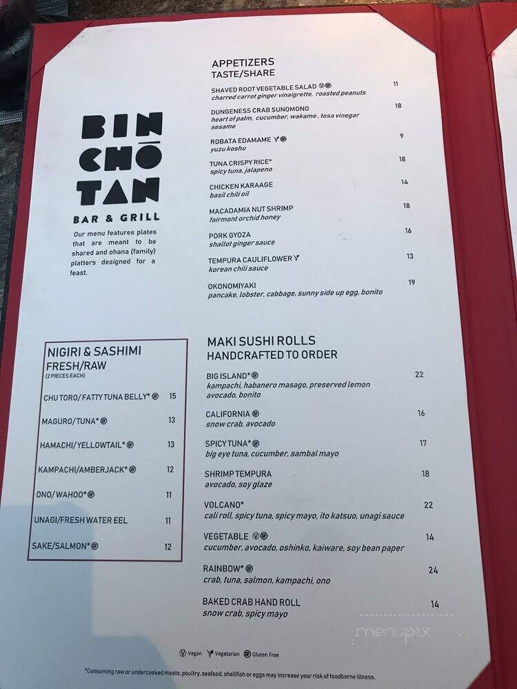 Binchotan Bar & Grill - Kamuela, HI