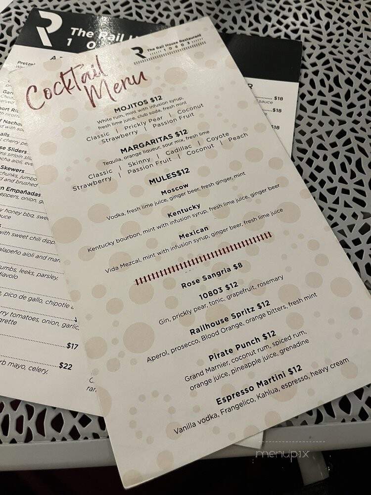 The Rail House 10803 - Pelham, NY menu_pic