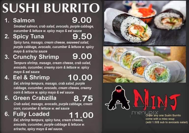 Ninja Cafe & Kung Fu Tea - High Point, NC menu_pic