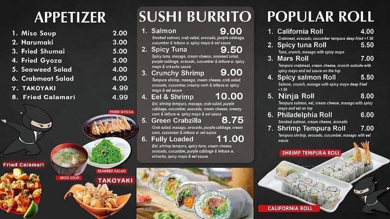 Ninja Cafe & Kung Fu Tea - High Point, NC menu_pic