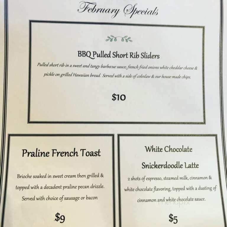 Frontier Perk Cafe - St. Charles, MO menu_pic