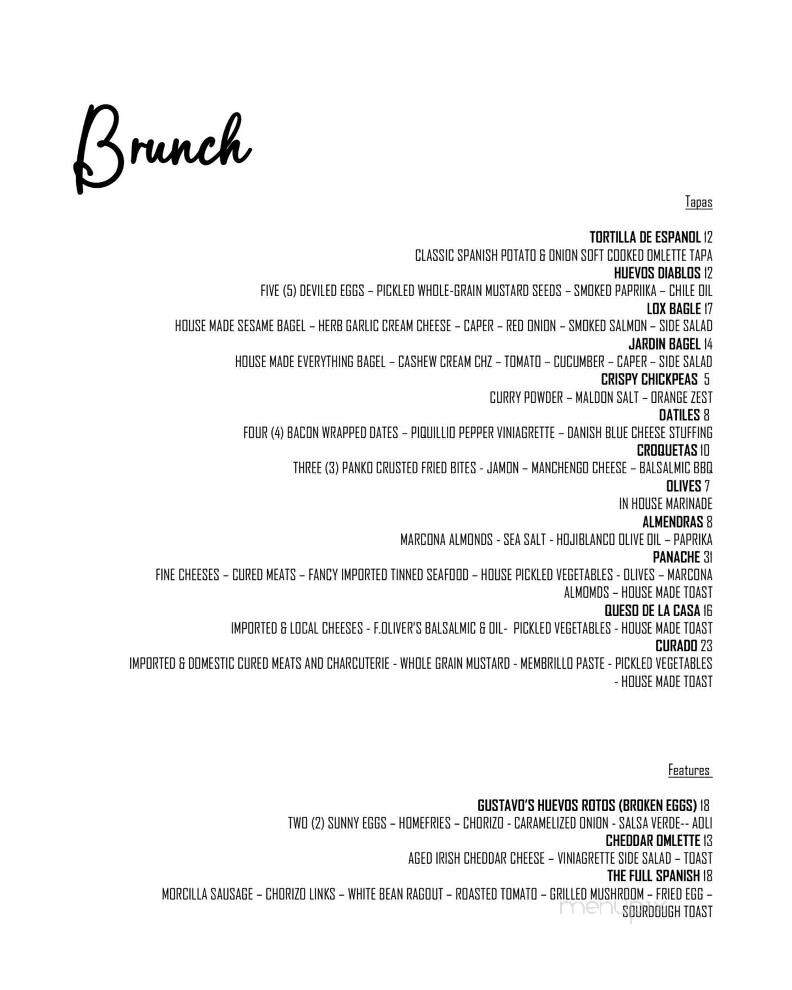Ferona - Canandaigua, NY menu_pic