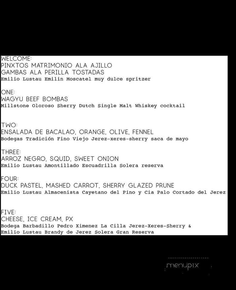 Ferona - Canandaigua, NY menu_pic