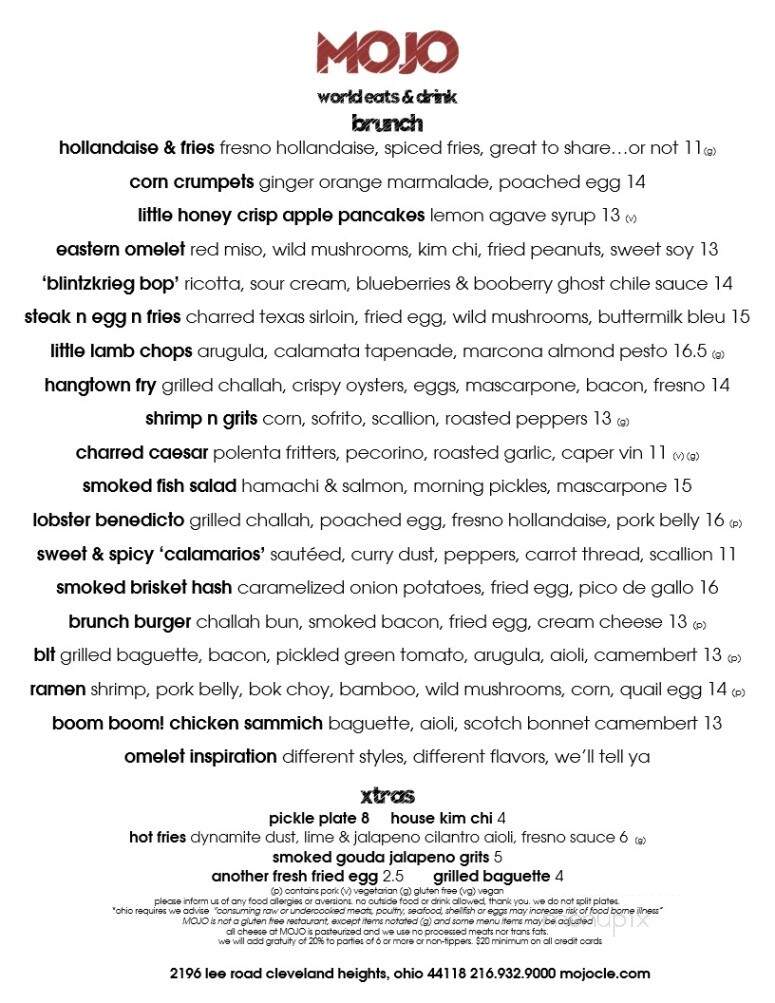 Mojo World Eats & Drink - Cleveland Heights, OH