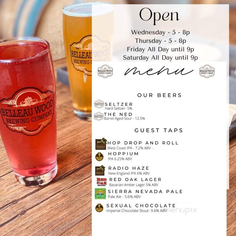 Belleau Wood Brewing Company - Lillington, NC menu_pic