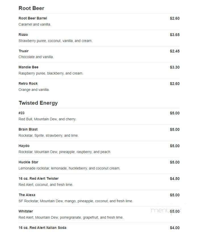 Twisted Sugar - Pleasant View, UT menu_pic