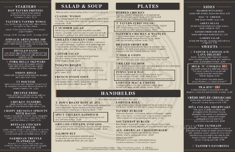 Taffer's Tavern - Alpharetta, GA menu_pic