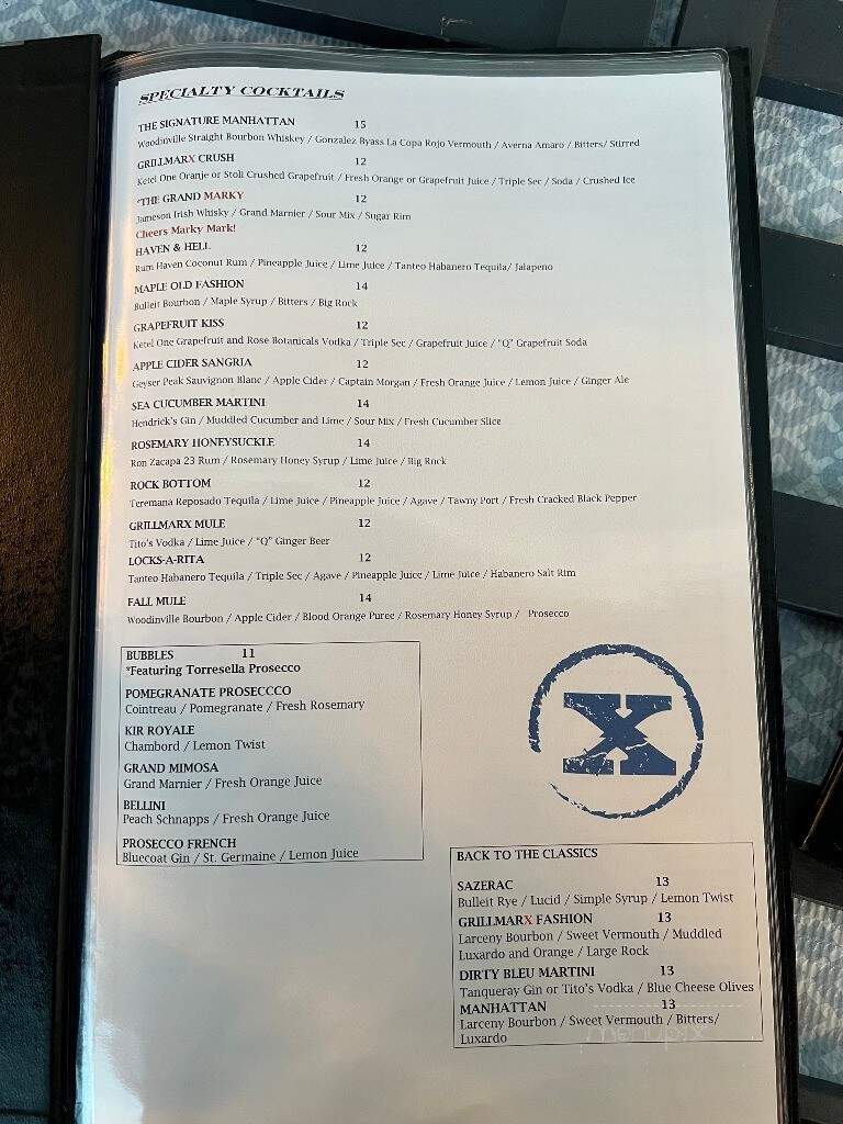 Grillmarx Steakhouse & Raw Bar - Columbia, MD menu_pic