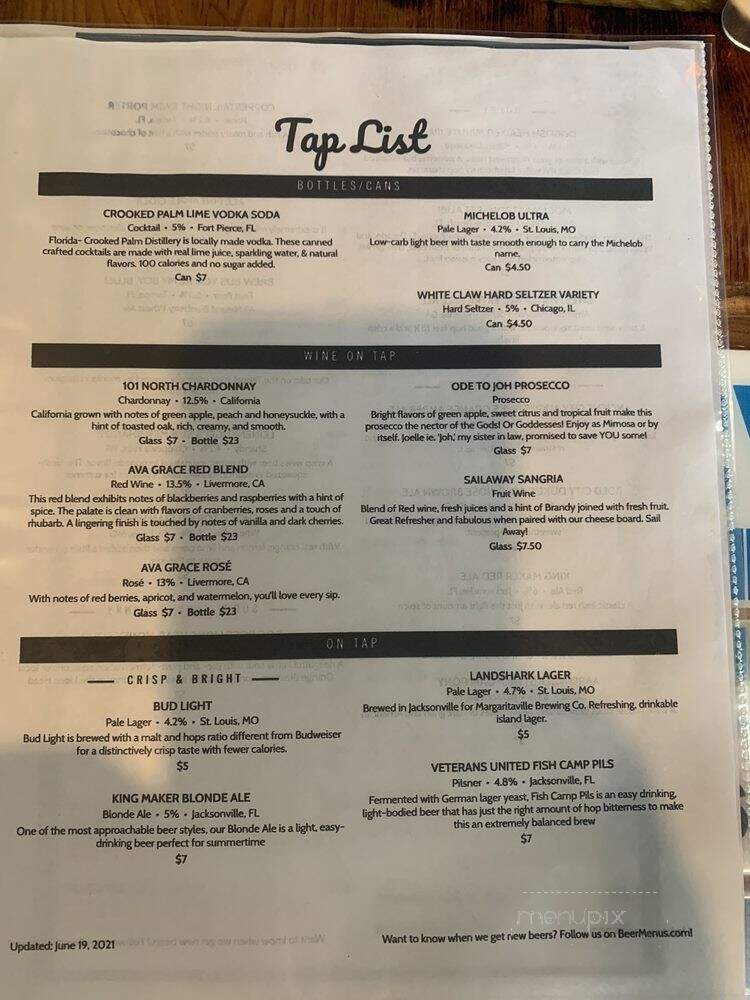 Bulkheads - Orange Park, FL menu_pic