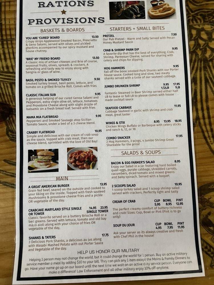 Bulkheads - Orange Park, FL menu_pic